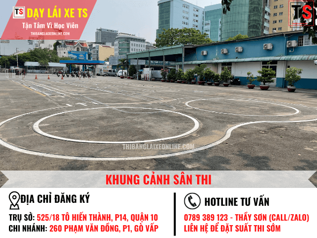 Sân Thi Bằng Lái Xe Máy A1 Phổ Quang, Tân Bình